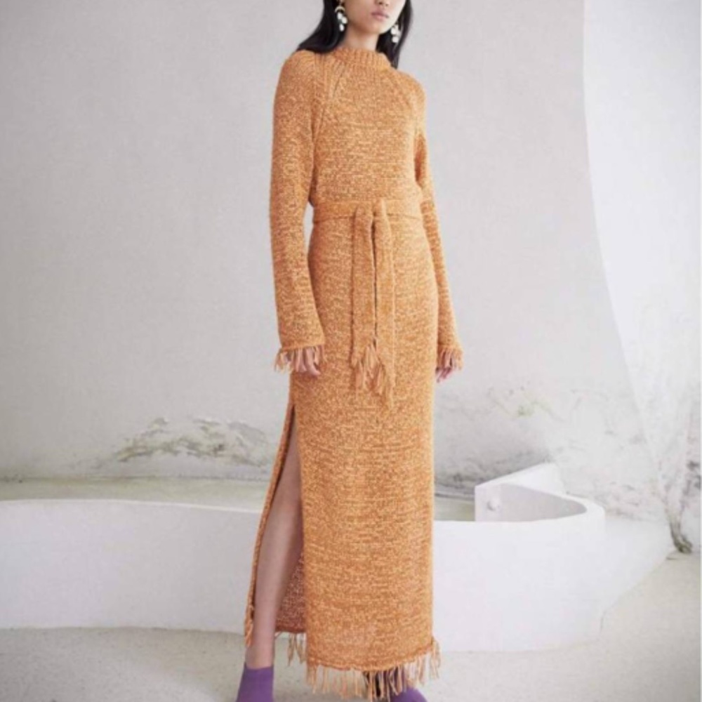NANUSHKA Kaiza knit fringed dress